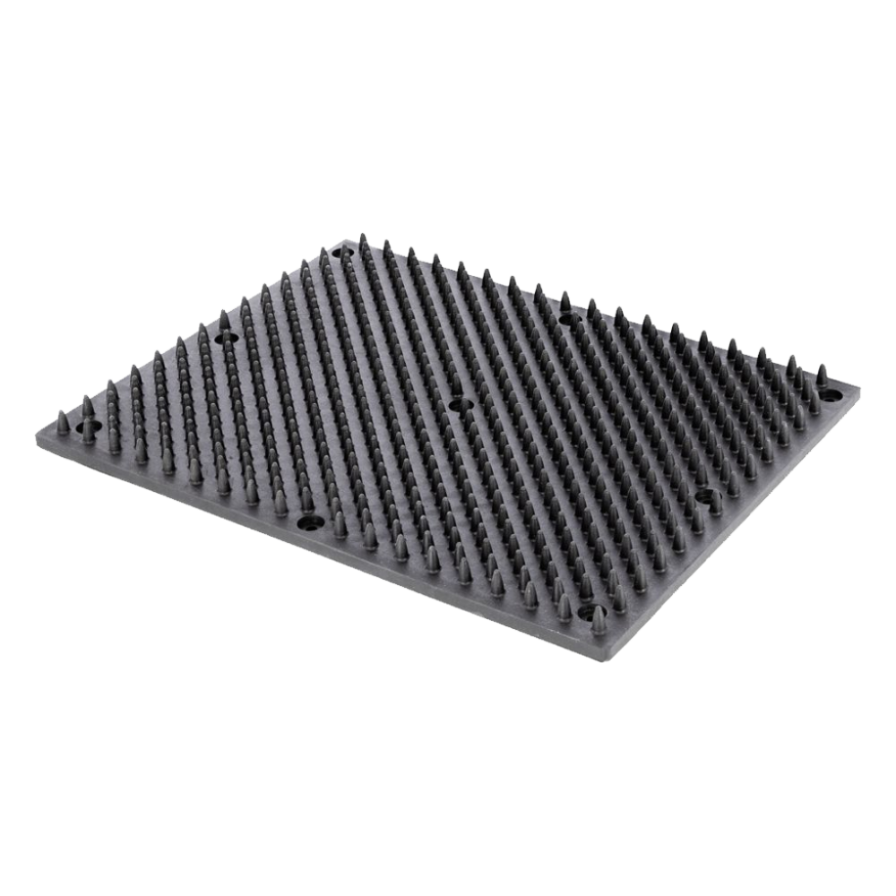 Borstelmat voor paarden (40x30 cm) - veilige schuurmat van natuurrubber - paardendroom.be