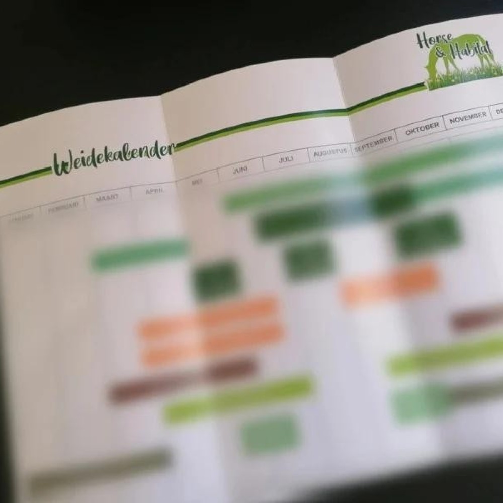 Weidebeheer kalender - Horse & Habitat - paardendroom.be