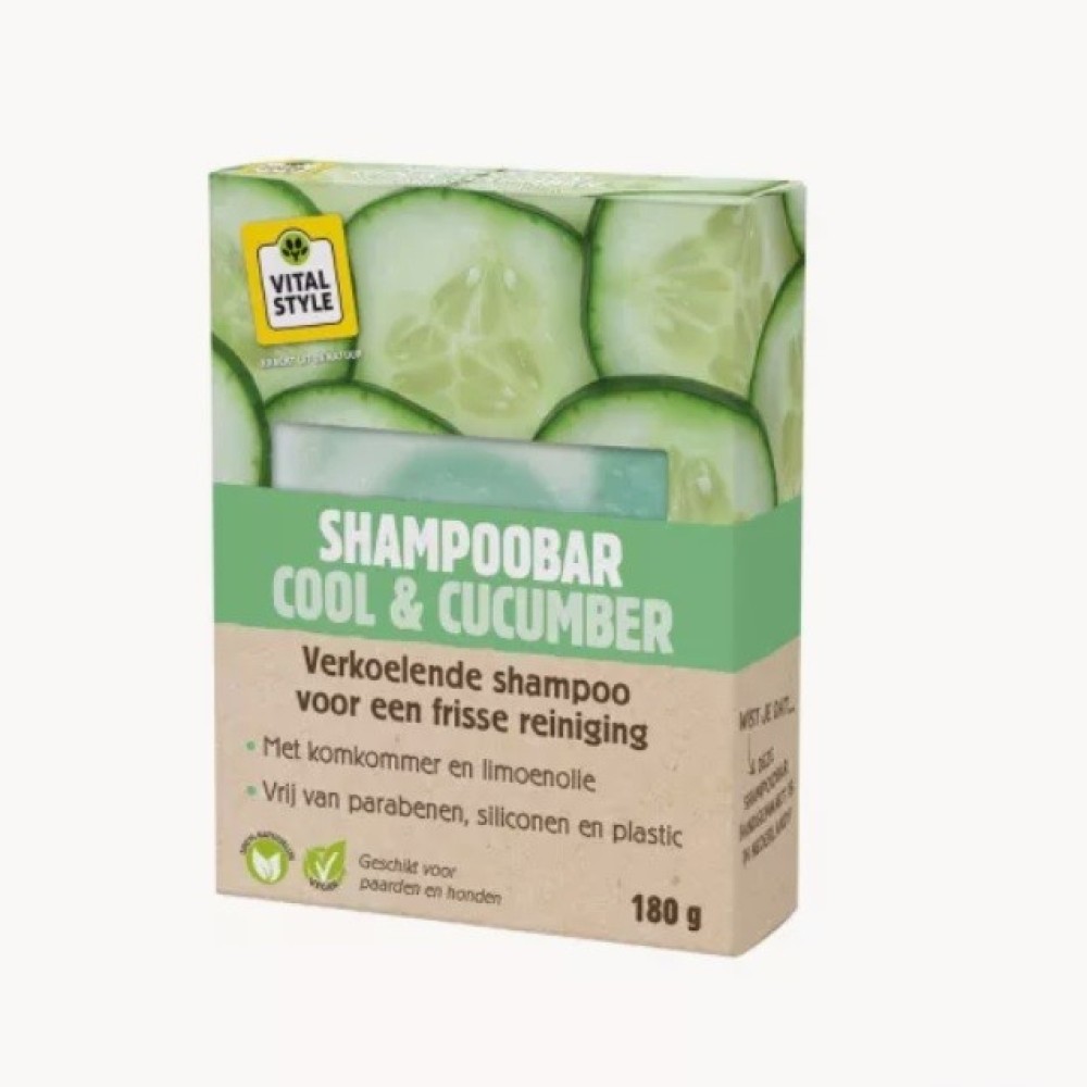 VITALstyle Shampoobar - Cool & Cucumber - paardendroom.be