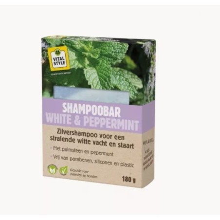 VITALstyle Shampoobar - White & Peppermint - paardendroom.be
