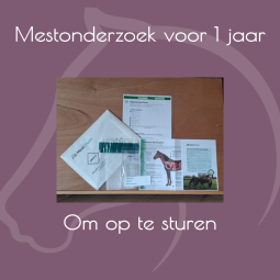 Standaard mestonderzoek voor één jaar - om op te sturen - paardendroom.be