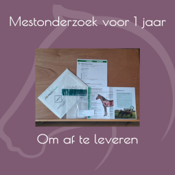 Standaard mestonderzoek voor één jaar - af te leveren - paardendroom.be