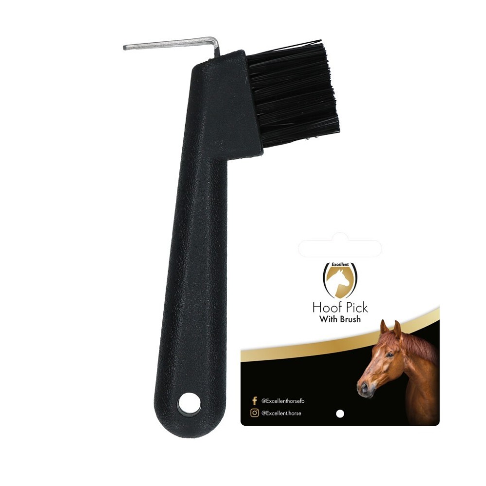 Excellent Horse Hoevenkrabber met borsteltje - paardendroom.be