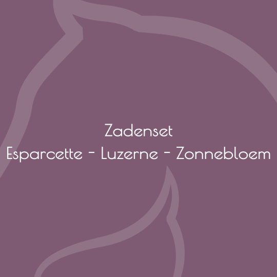 Zadenset - Esparcette - Luzerne - Zonnebloem - paardendroom.be