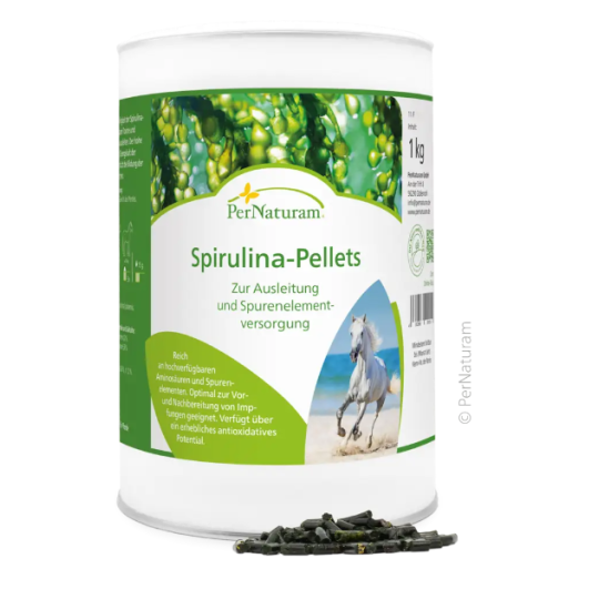 Spirulina Pellets - PerNaturam - paardendroom.be